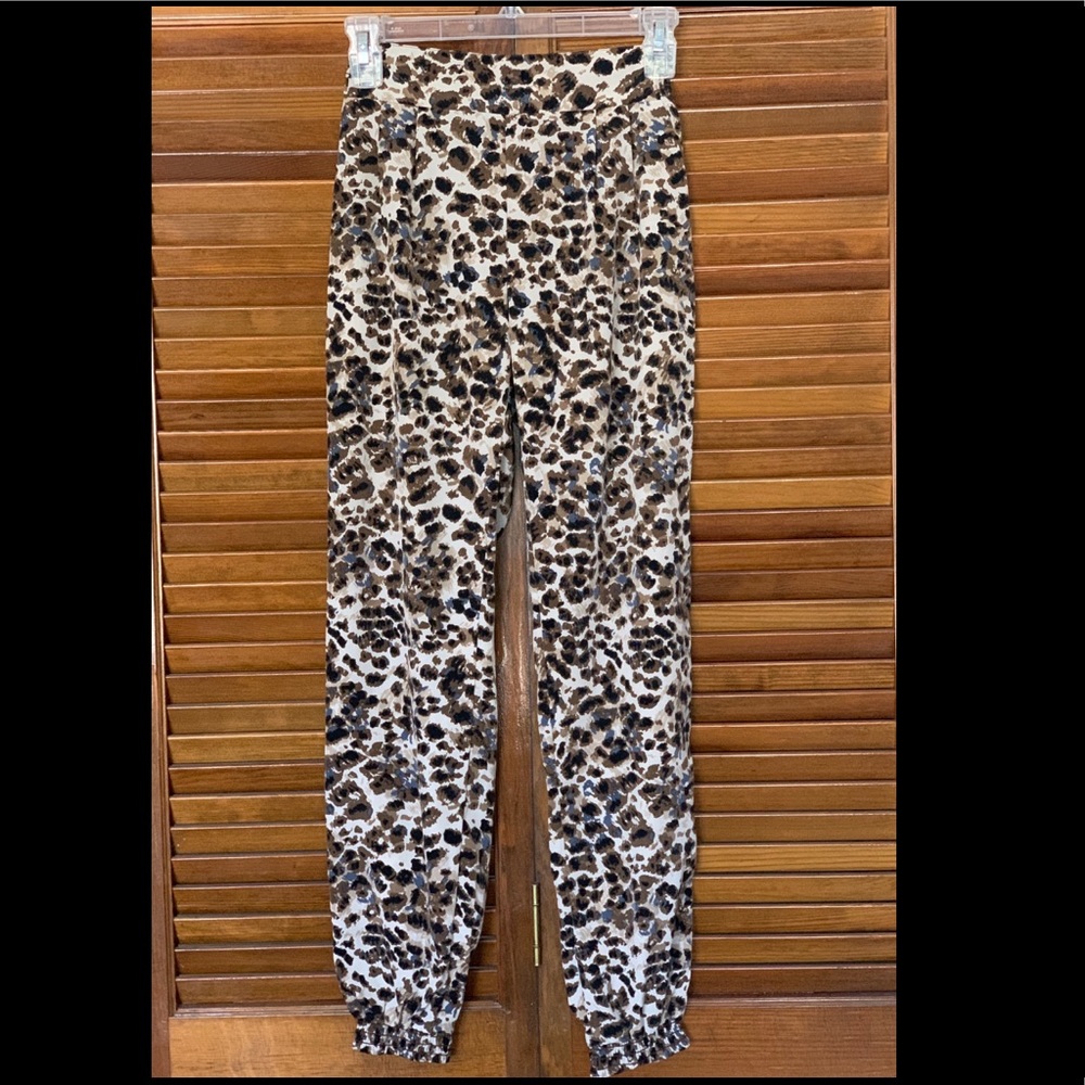 Leopard print pants